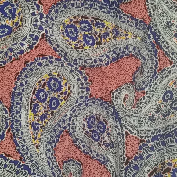 Jcrew dress size 6 smocked waist 100%silk paisley - Picture 7 of 7